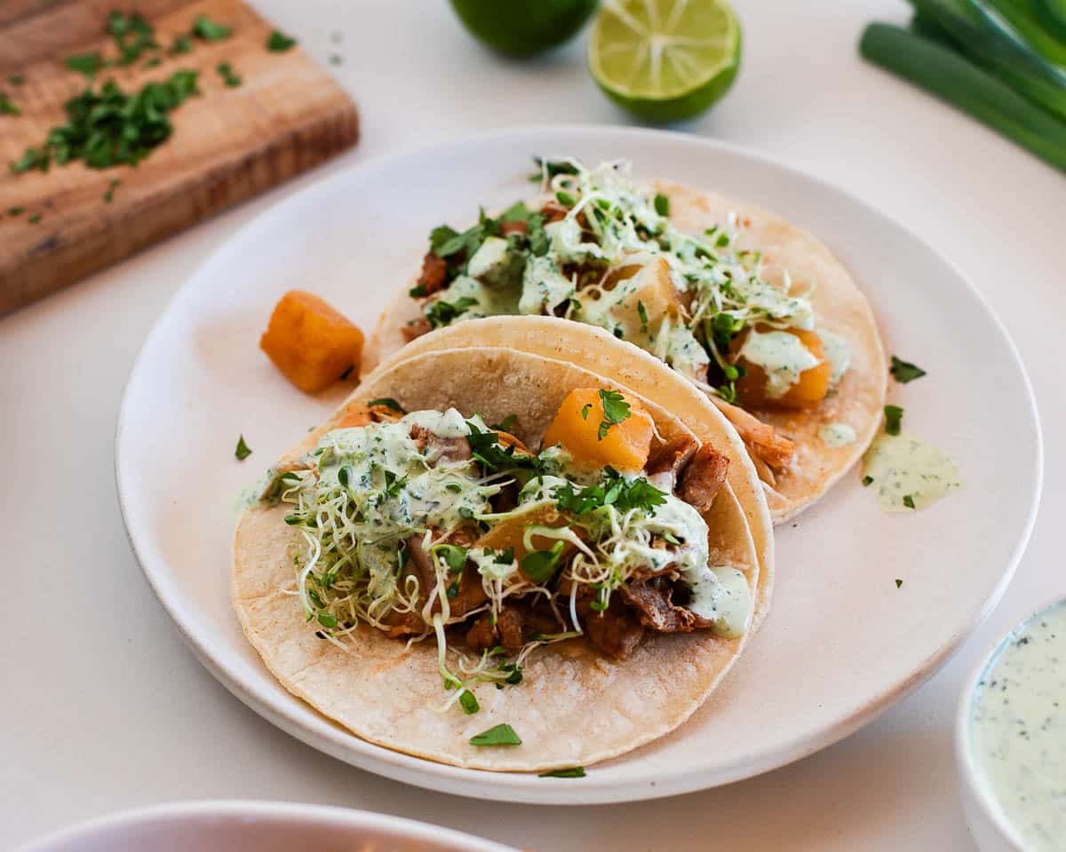 Instant Pot Hawaiian Chicken Tacos with Pineapple