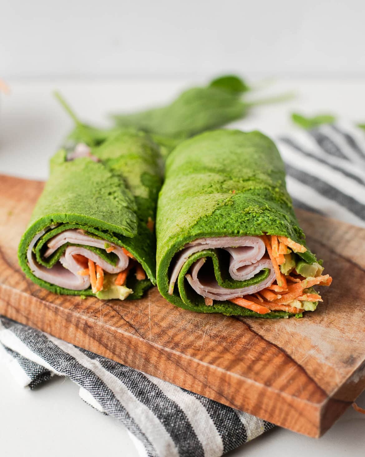 3 Ingredient Spinach Egg Wrap - Easy Tortilla Recipe! - Fit Mama Real Food
