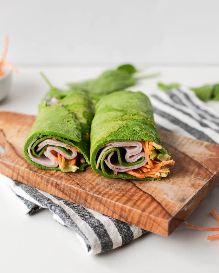 3 Ingredient Spinach Egg Wrap Easy Tortilla Recipe Fit Mama Real Food