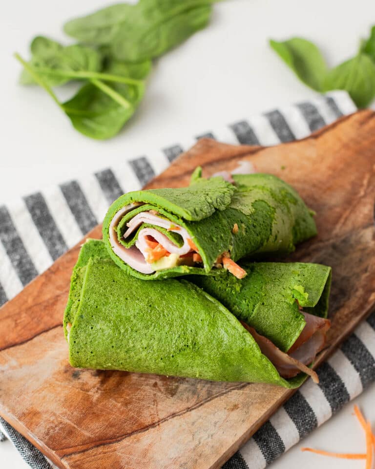 3 Ingredient Spinach Egg Wrap Easy Tortilla Recipe Fit Mama Real Food