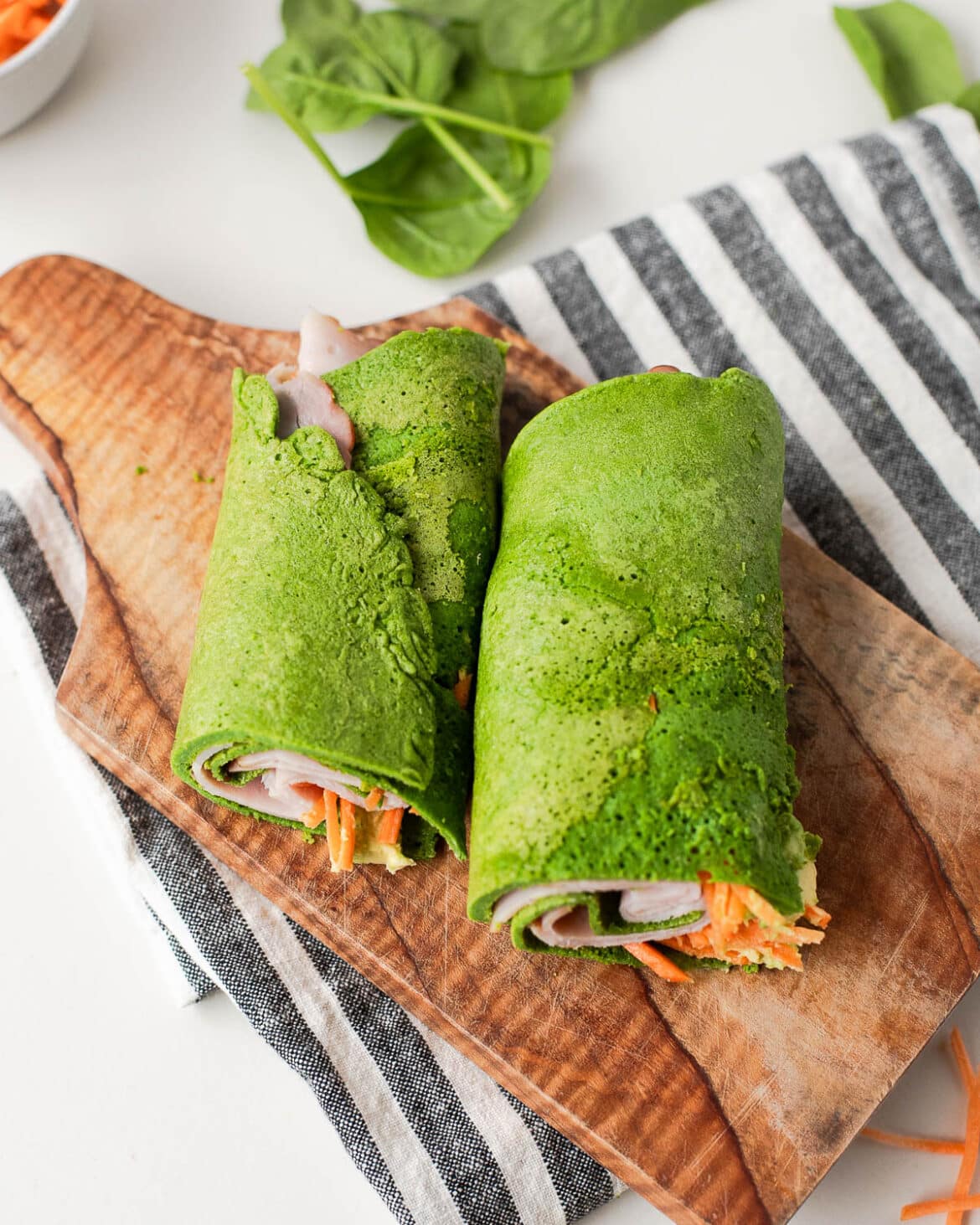 3 Ingredient Spinach Egg Wrap Easy Tortilla Recipe Fit Mama Real Food
