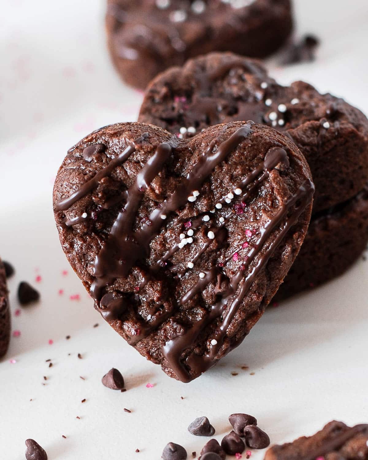 valentine brownies grain free