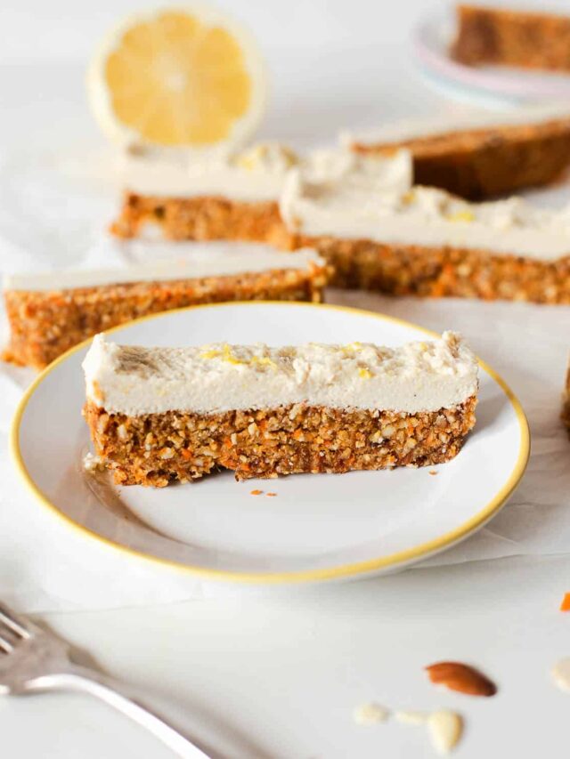 Freezer Carrot Cake Bars Fit Mama Real Food