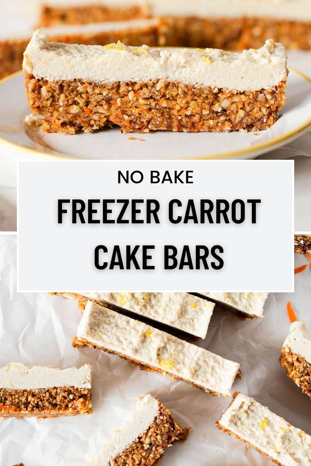 freezer carrot cake bars