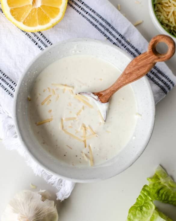 High Protein Caesar Salad Dressing (No Anchovies) Fit Mama Real Food