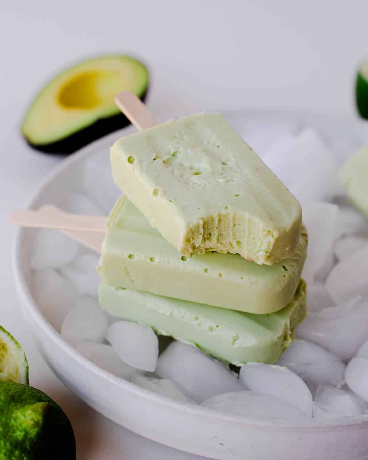 creamy cooling avocado popsicles