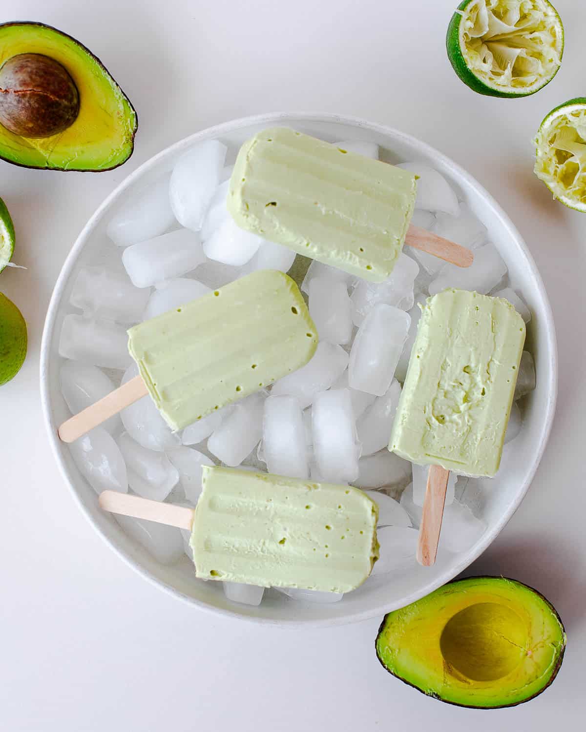 Creamy Avocado Lime Popsicles - Dairy Free Recipe!