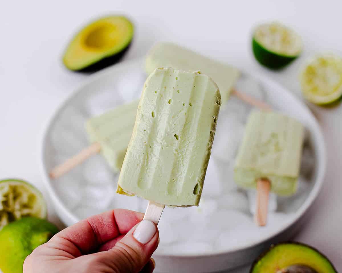 How to make avocado ice pops