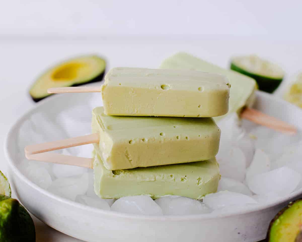 homemade popsicles recipe with avocado