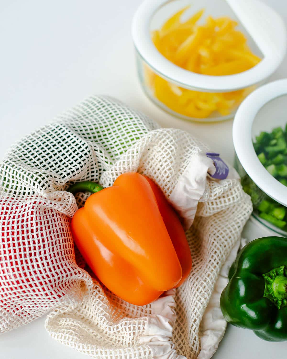 how to prep and store fresh bell peppers