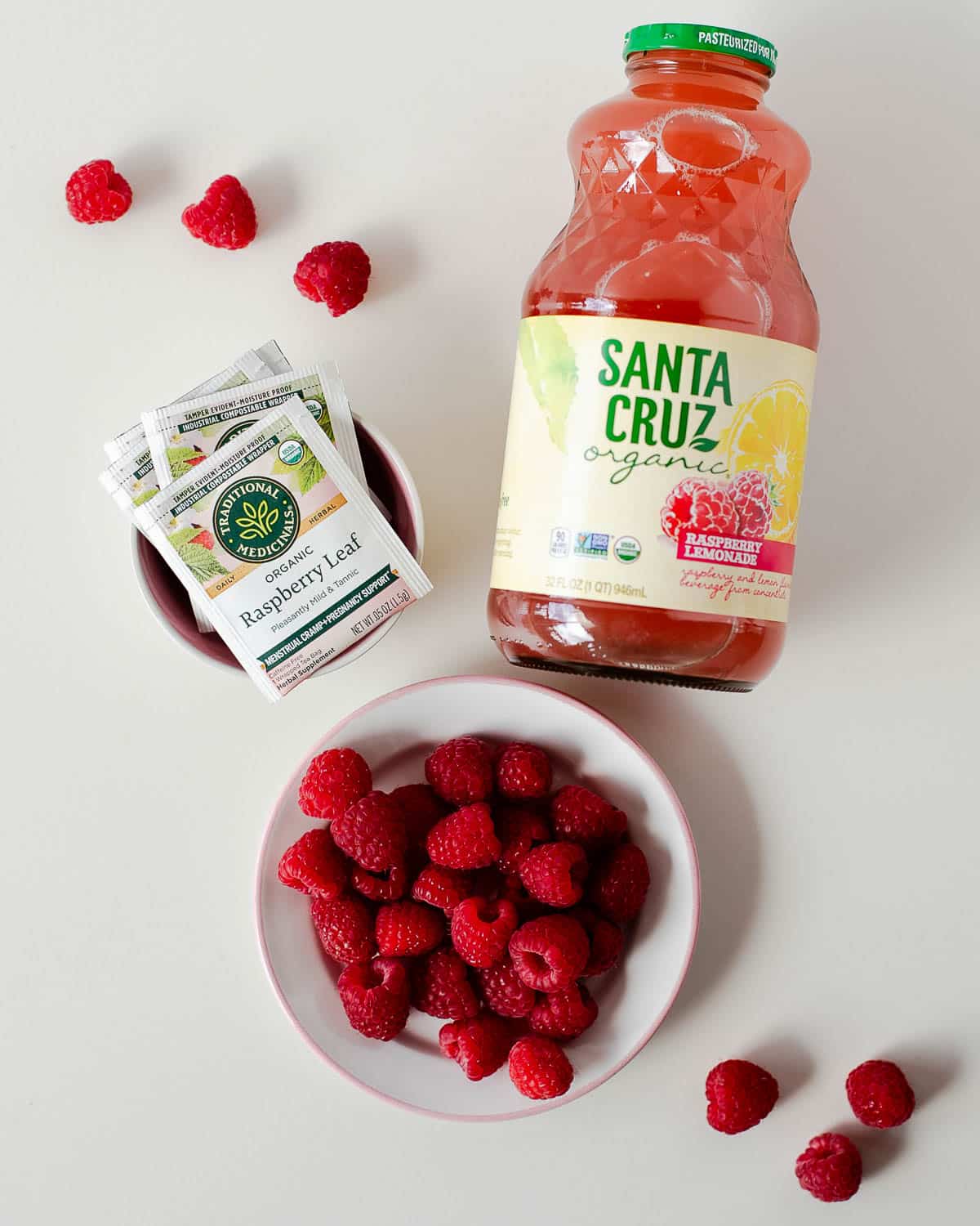 What you need for delicious raspberry infused arnold palmers