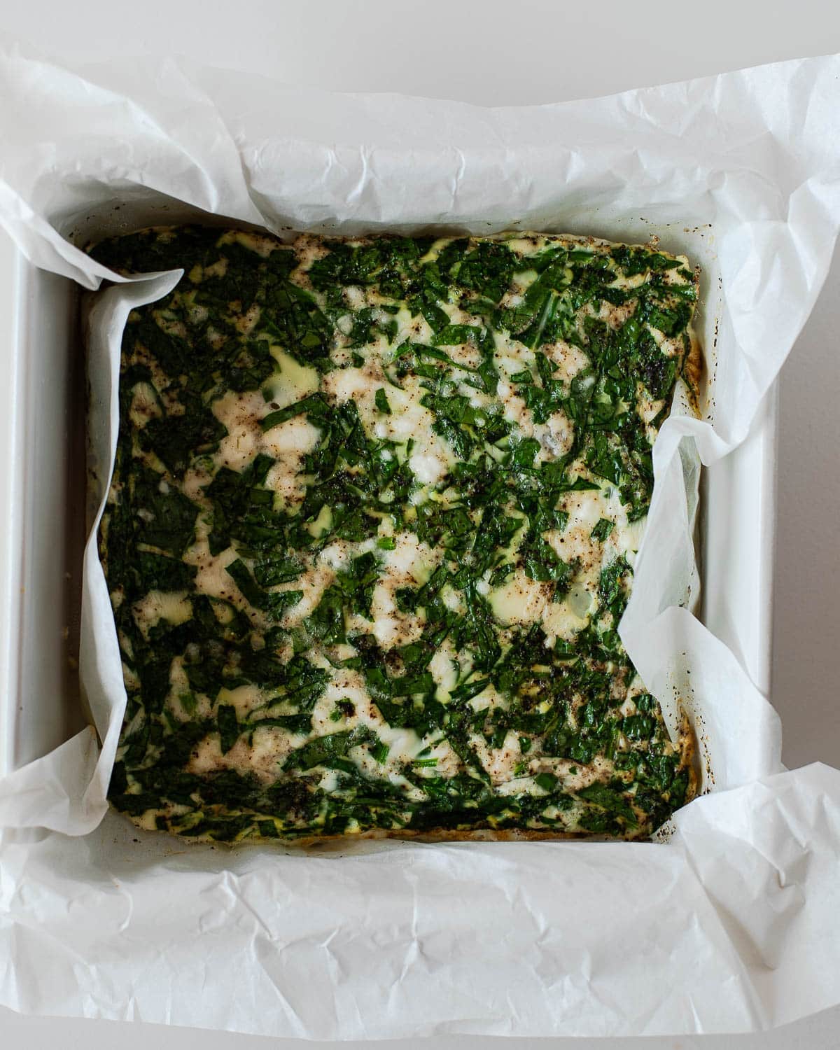 How to make this easy spinach egg bake
