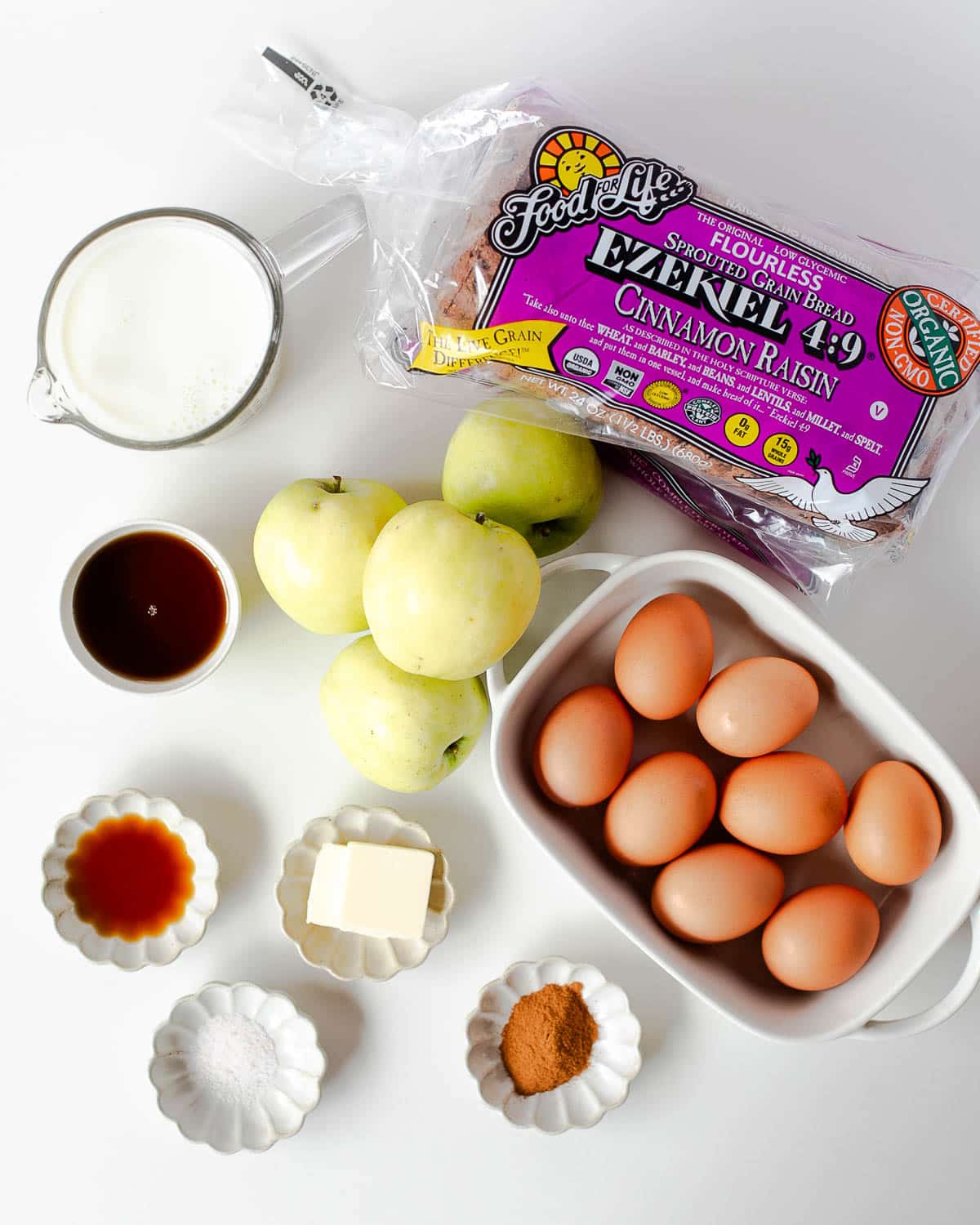 What you need for apple cinnamon french toast