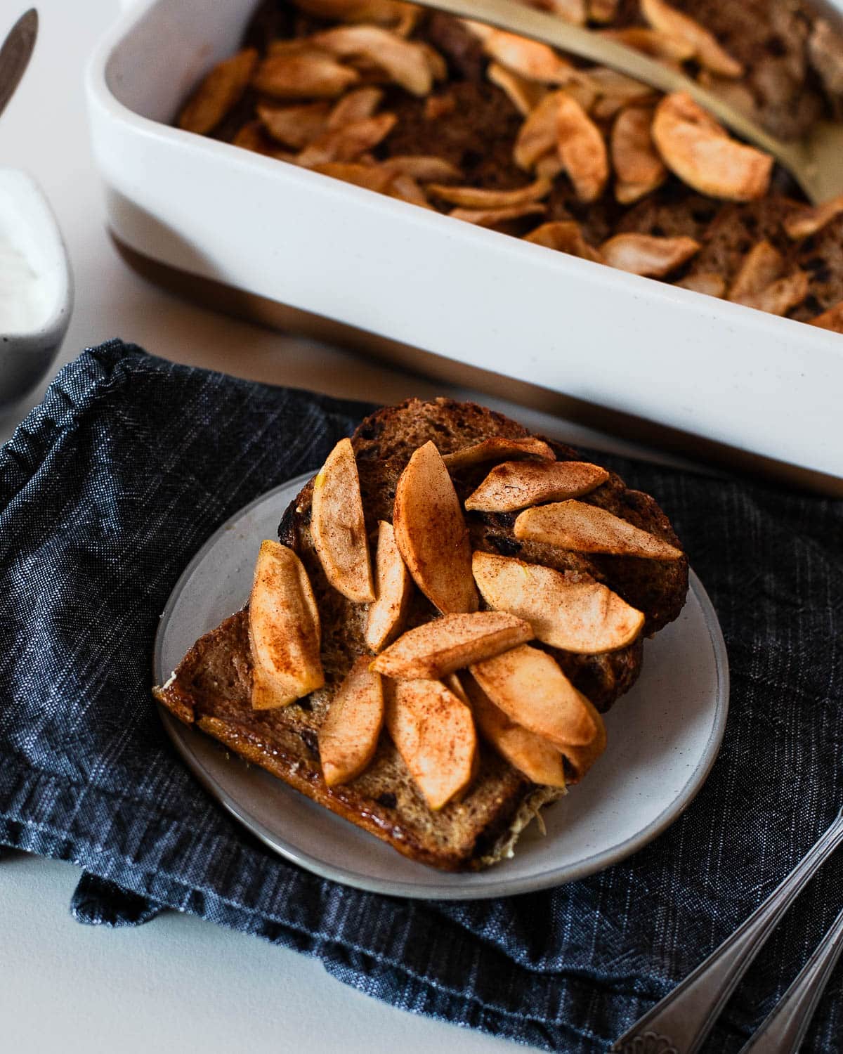 Healthy Cinnamon Apple French Toast Bake Recipe