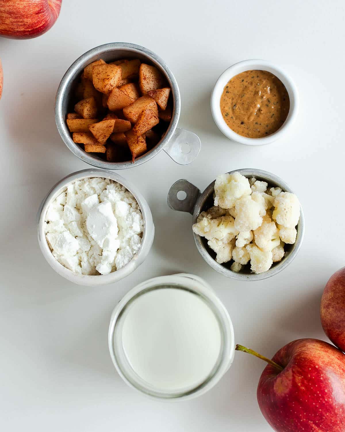 What you need for homemade apple pie shakes