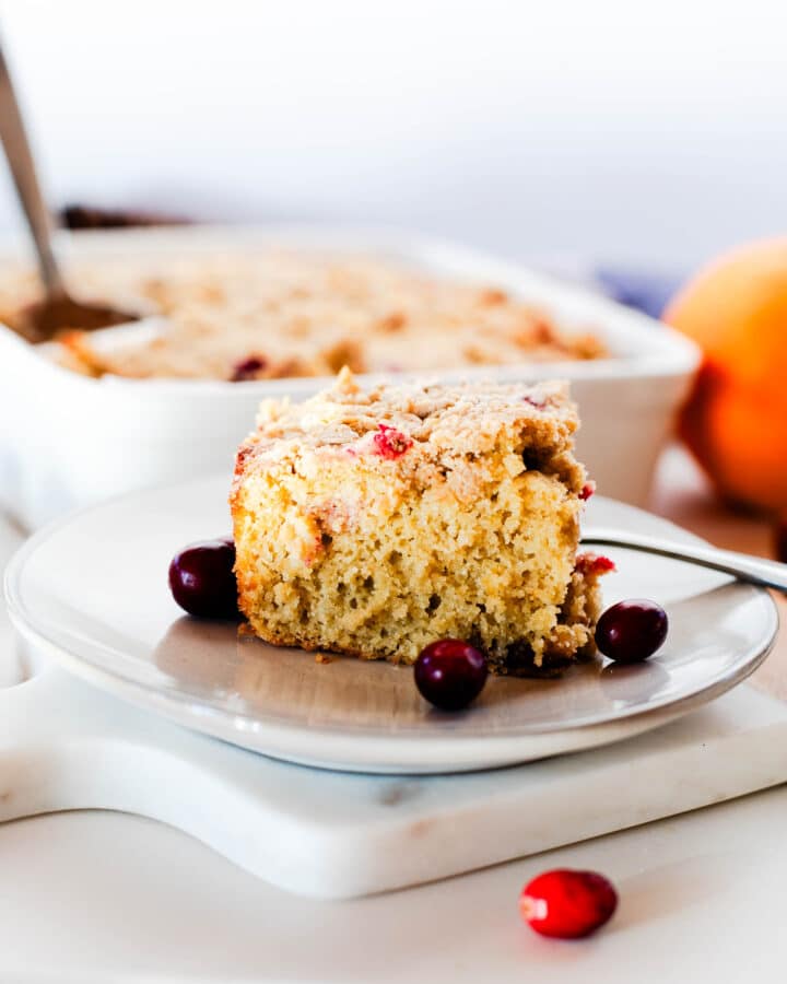 Gluten Free Cranberry Orange Coffee Cake with Dates – Fit Mama Real Food