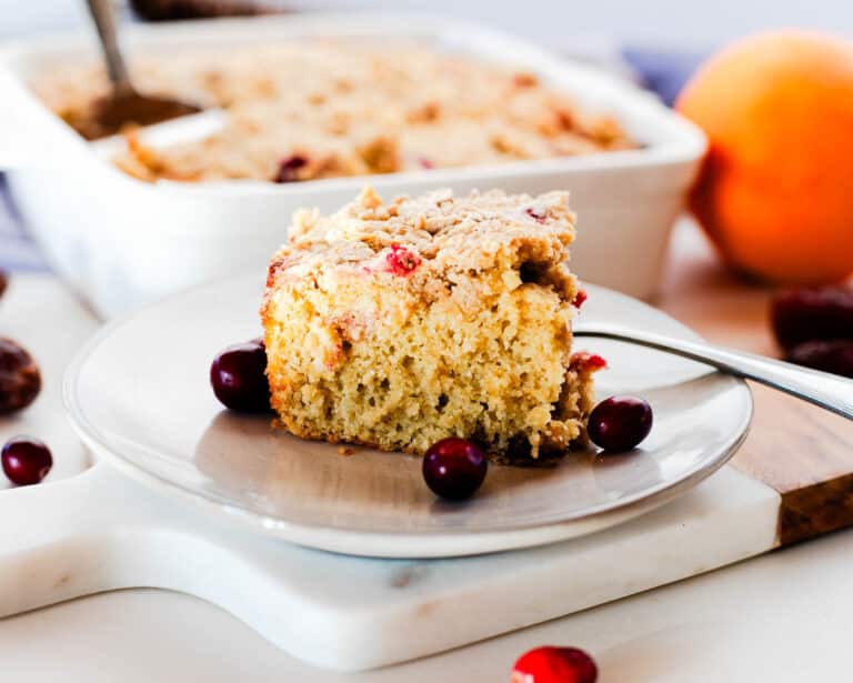Gluten Free Cranberry Orange Coffee Cake with Dates – Fit Mama Real Food
