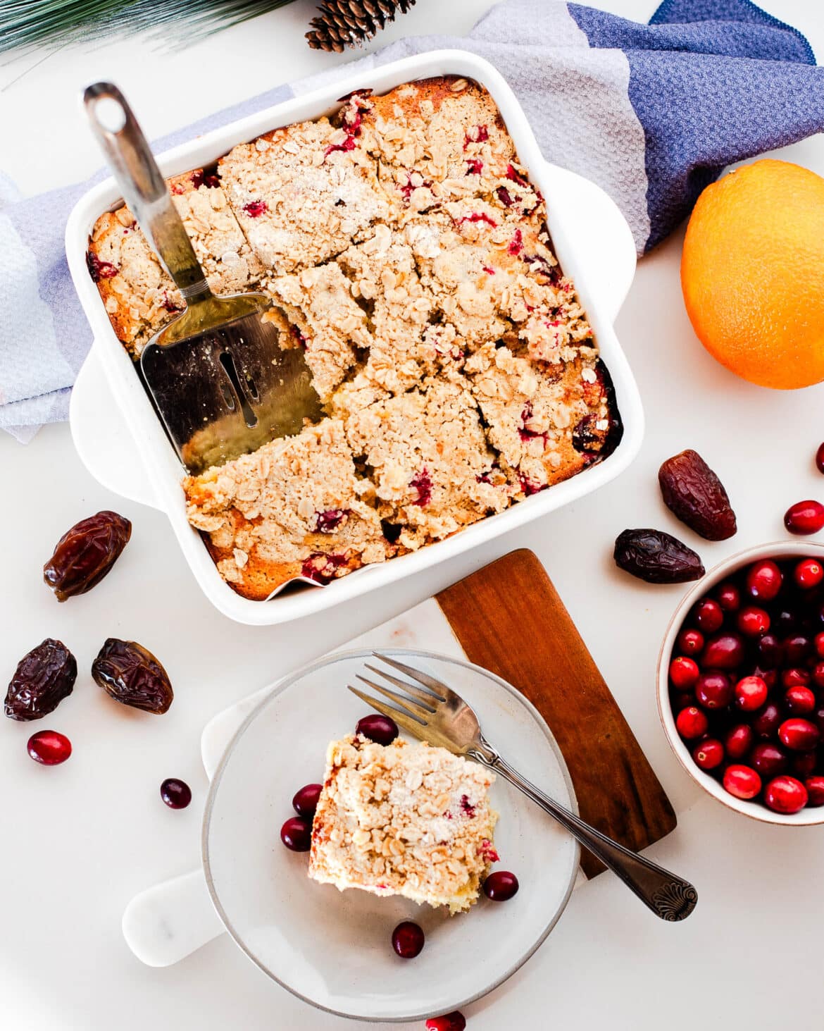 Gluten Free Cranberry Orange Coffee Cake with Dates – Fit Mama Real Food
