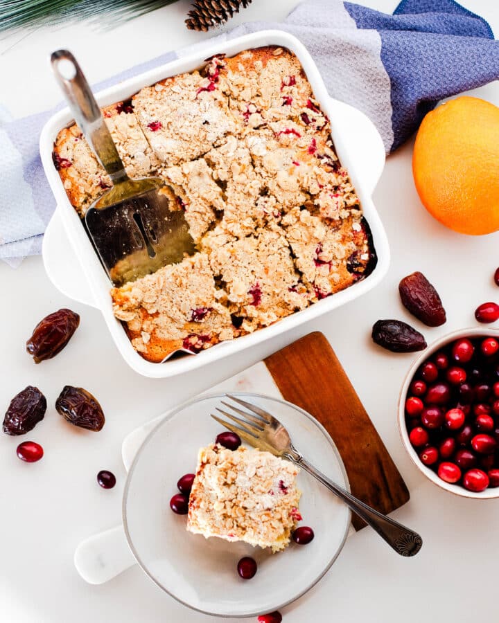 Gluten Free Cranberry Orange Coffee Cake with Dates – Fit Mama Real Food