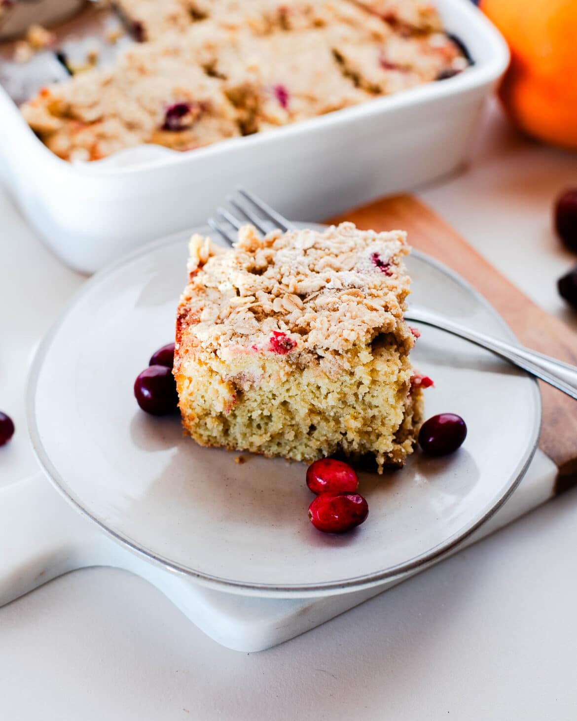 Gluten Free Cranberry Orange Coffee Cake with Dates – Fit Mama Real Food