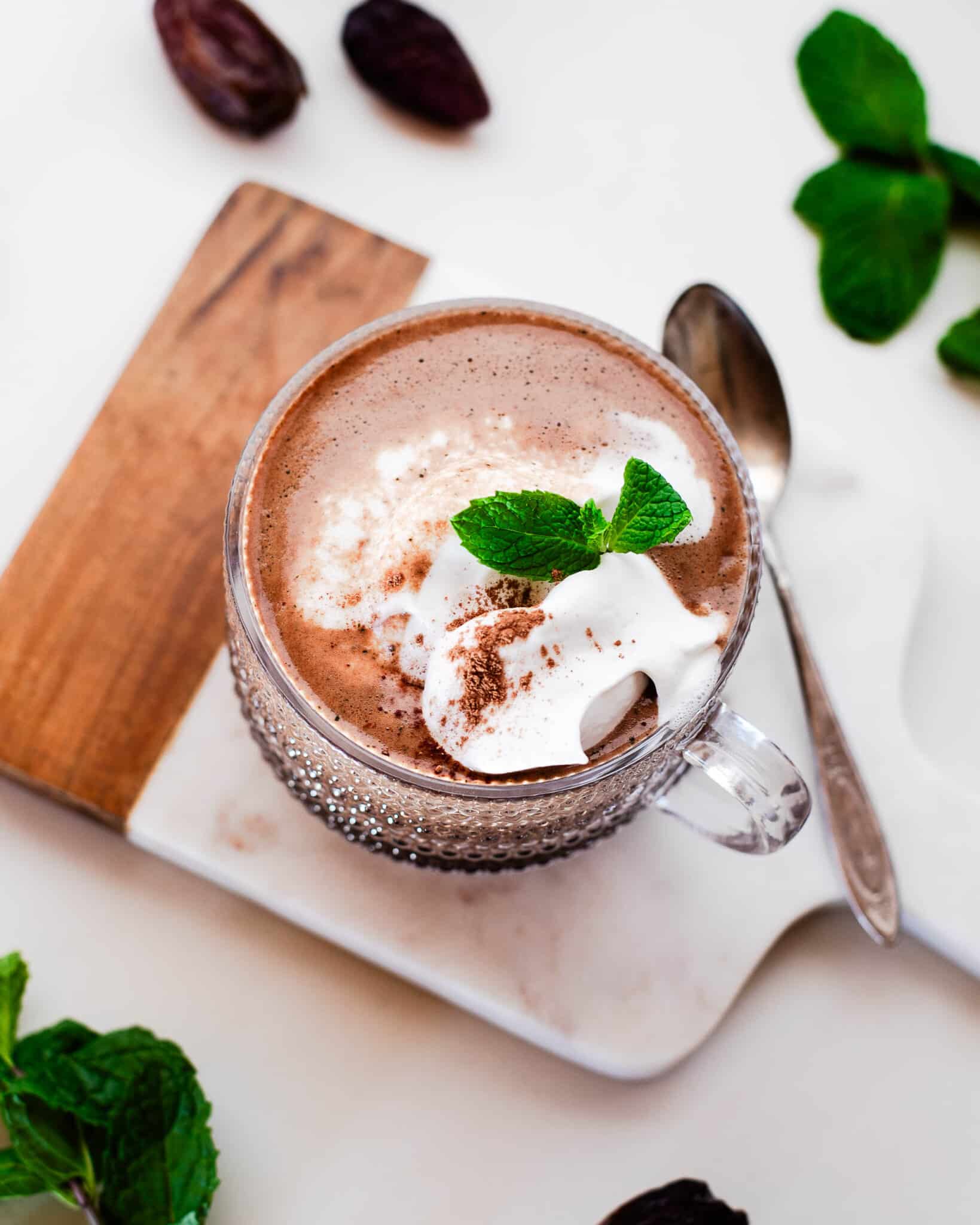 homemade mint hot chocolate recipe