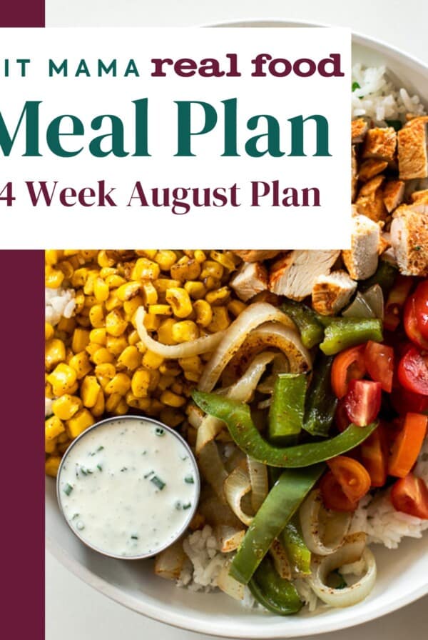 august meal plan - full month