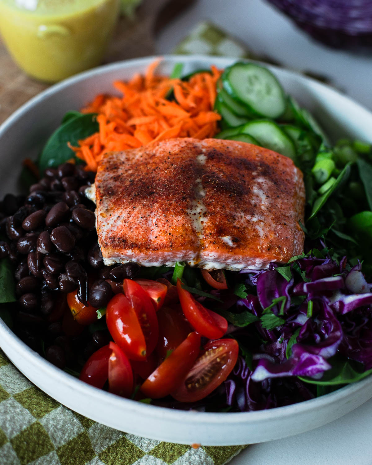How to make a salmon nourish bowl recipe