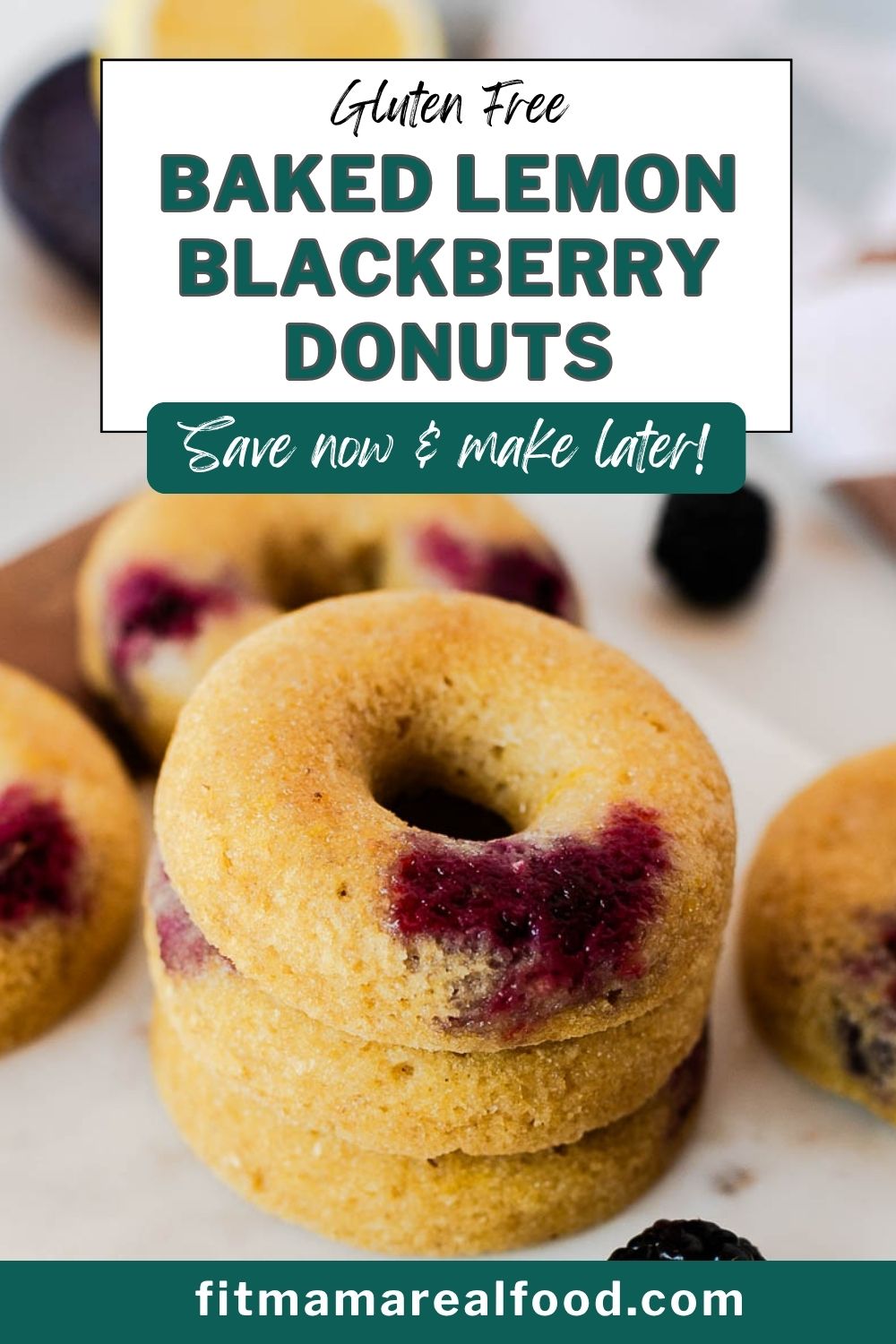 Lemon Blackberry Donuts