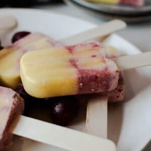 mango cherry yogurt popsicle recipe