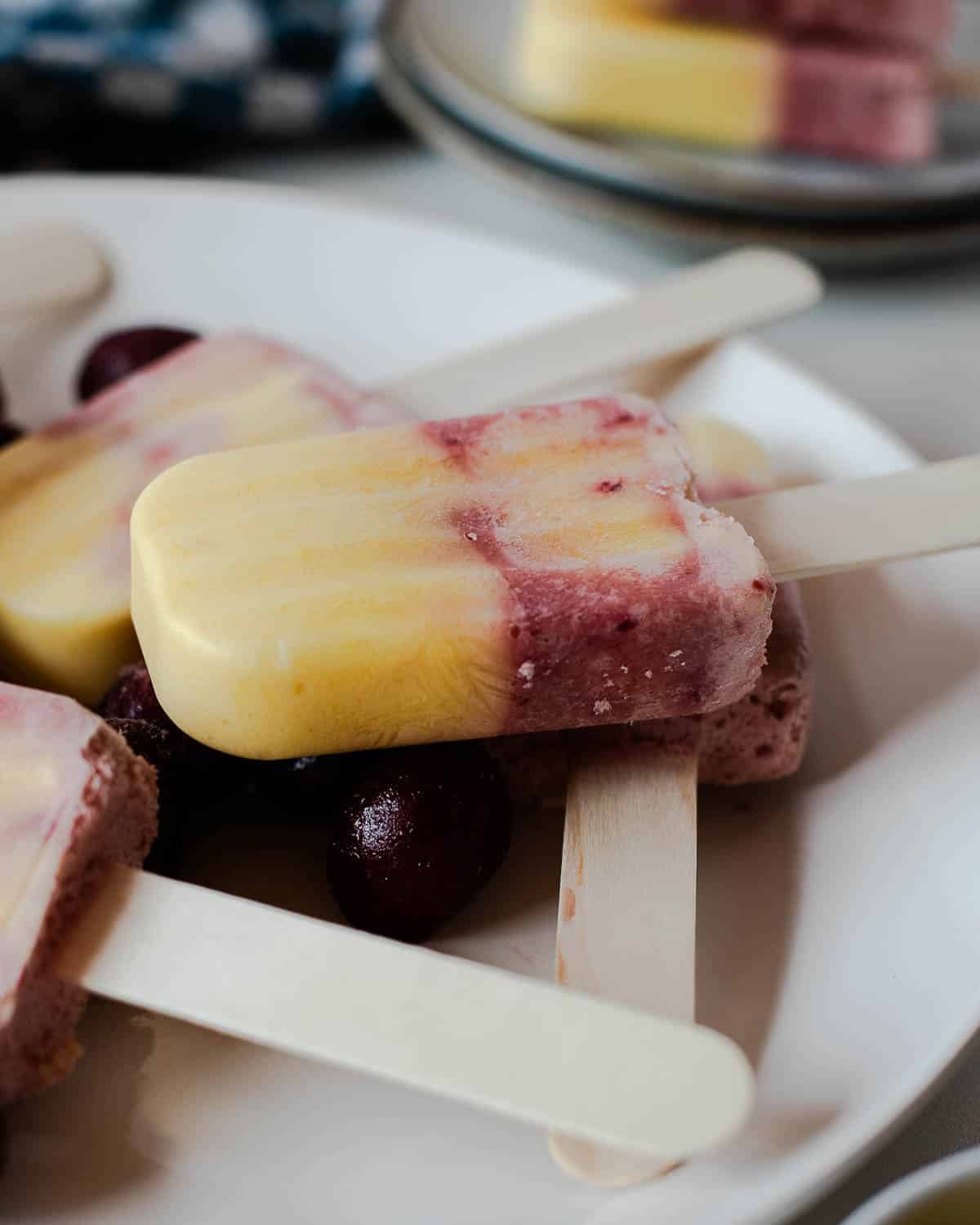 mango cherry yogurt popsicle recipe