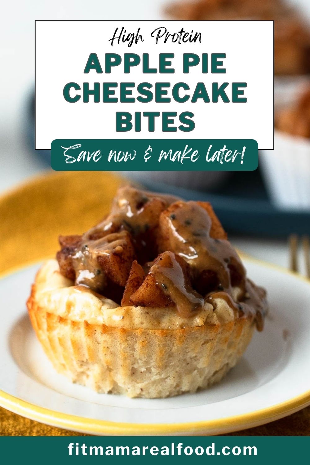 Apple Pie Cottage Cheese Cheesecake Bites