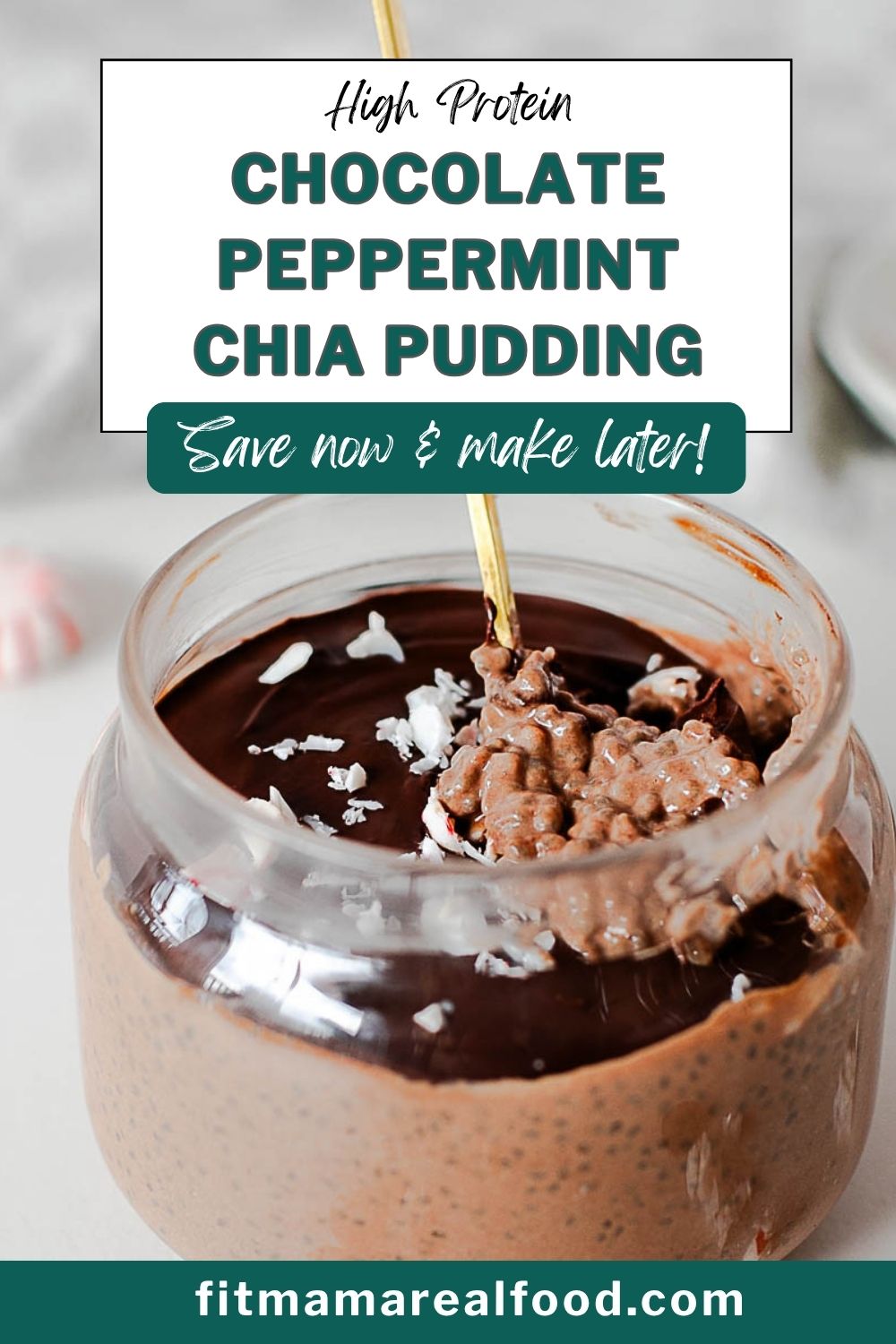 Chocolate Peppermint Chia Pudding