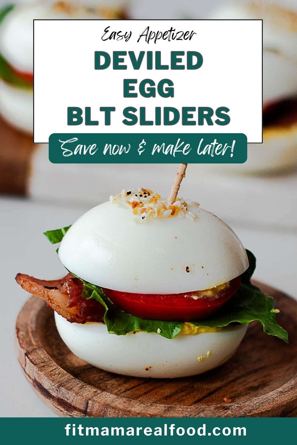 Deviled egg blt sliders