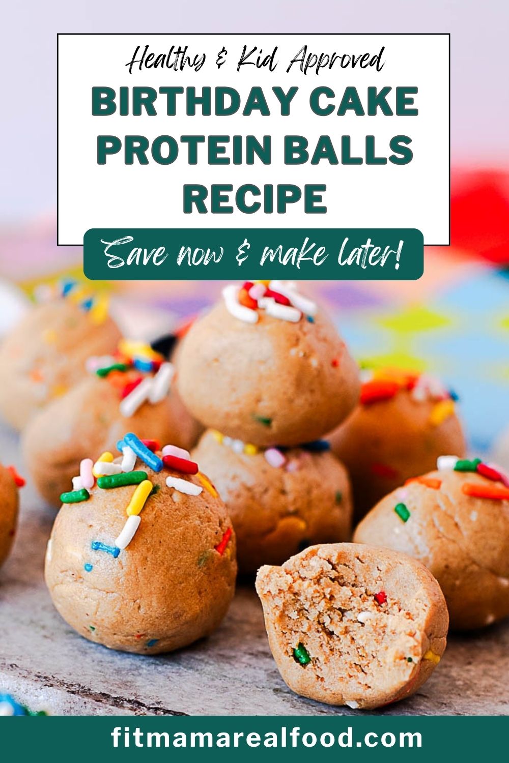 No-Bake Birthday Cake Protein Balls (Easy High-Protein Snack)