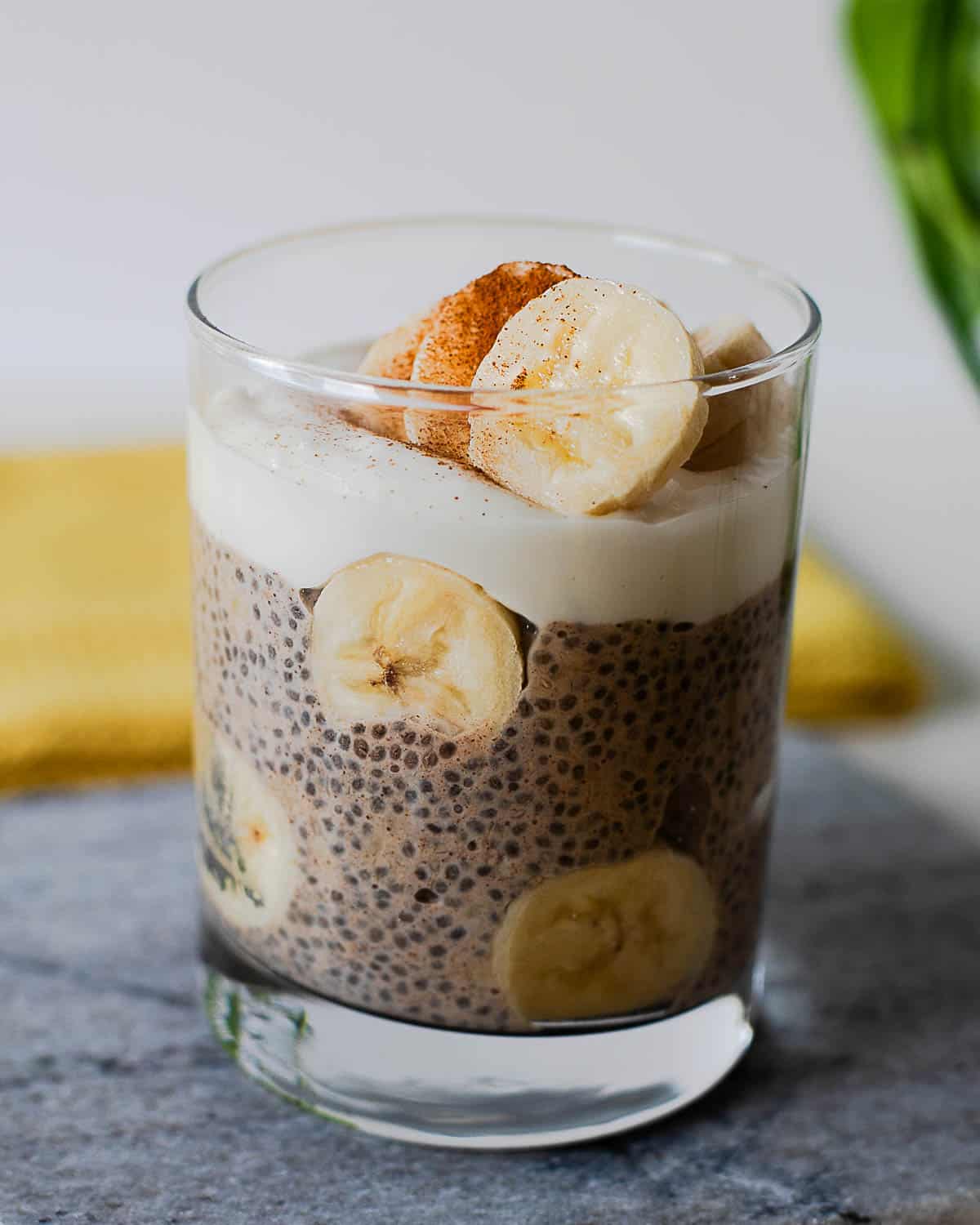 High Protein Banana Chia Seed Pudding - Meal Prep!