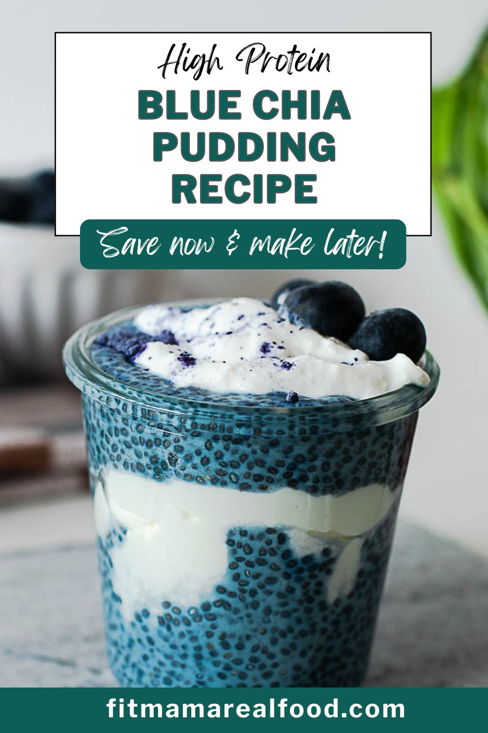 blue chia pudding recipe
